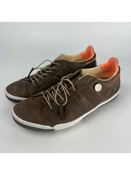 PLAE Other - Plae MULBERRY Brown Leather Gray Suede Low Top Sneakers Mens 9.5